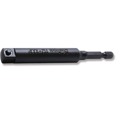 Ko-Ken Adaptor 3/8 Square 100mm Pin type 1/4 Hex Drive 112-100P